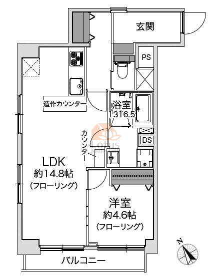 リアマンシオン晴海901間取図