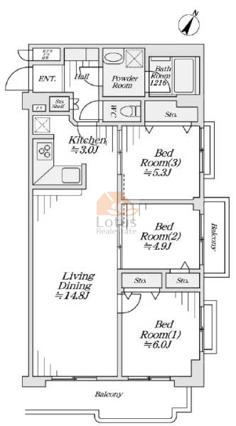 トーア辰巳マンション810間取図