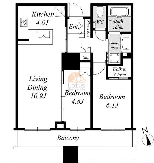 千住ザタワー904間取図