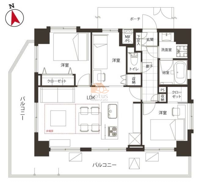 アルファホームズ浅草303間取図