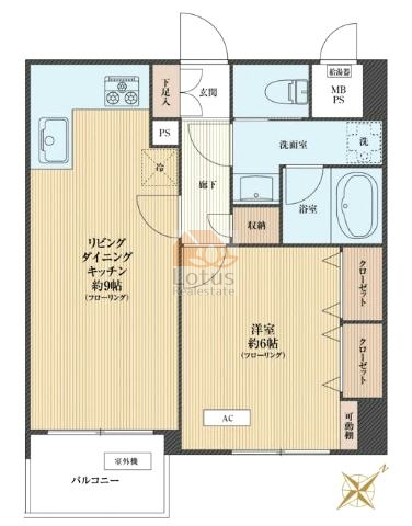 グランドメゾン野沢9階間取図