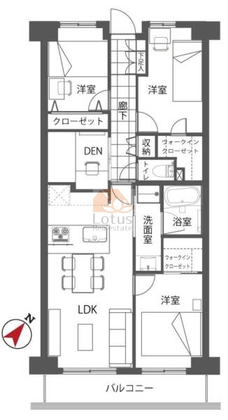 ルネ門前仲町542間取図