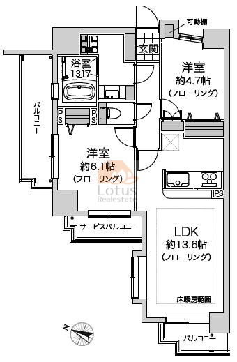 ヴィーナパルテール105間取図