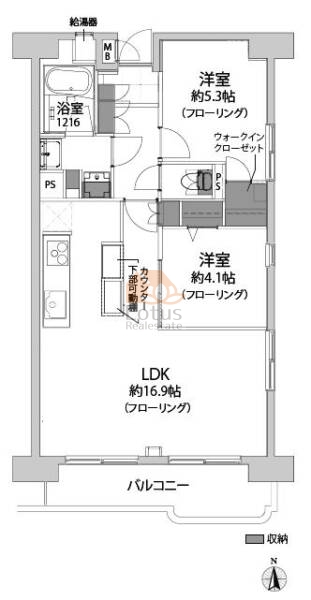 ライオンズマンション錦糸町第２612間取図