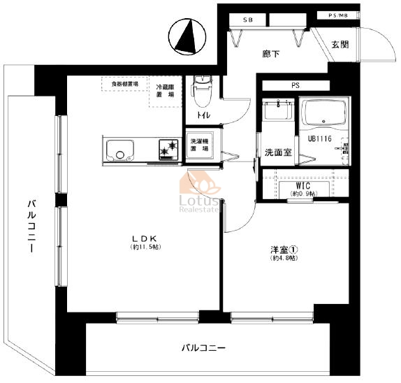 ヴェラハイツ亀戸803間取図