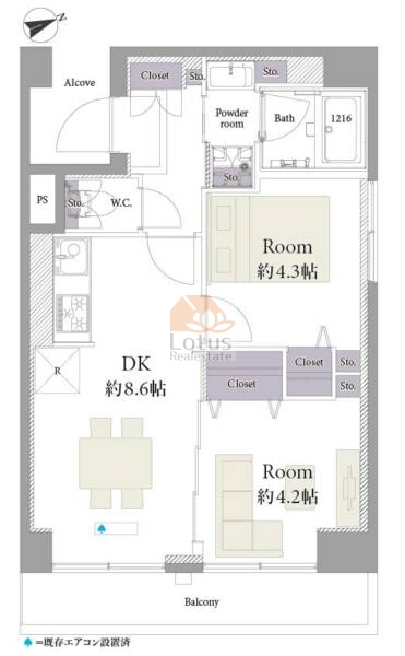 サンサーラ御苑404間取図