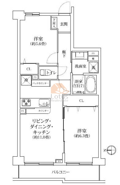 コンポーゼ亀戸602間取図