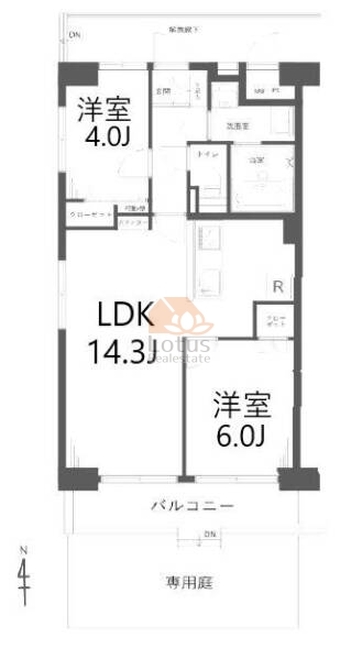 恒陽綾瀬マンション101間取図