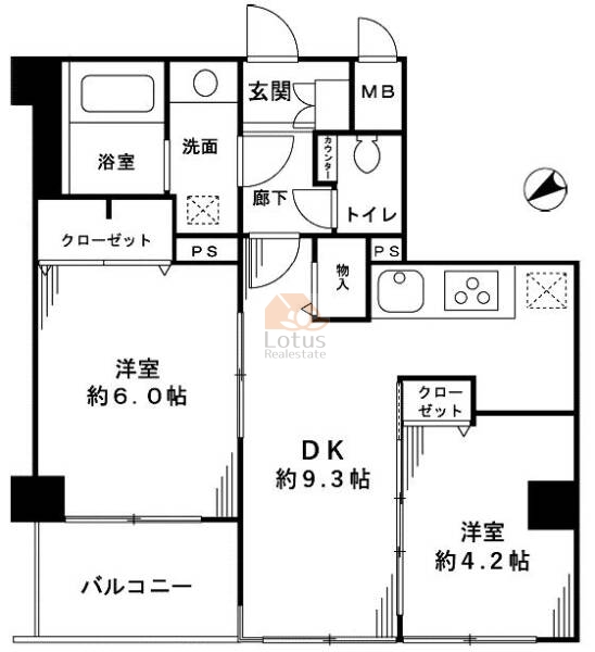 練馬北町シティハウス415間取図