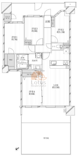 ミディオン117間取図