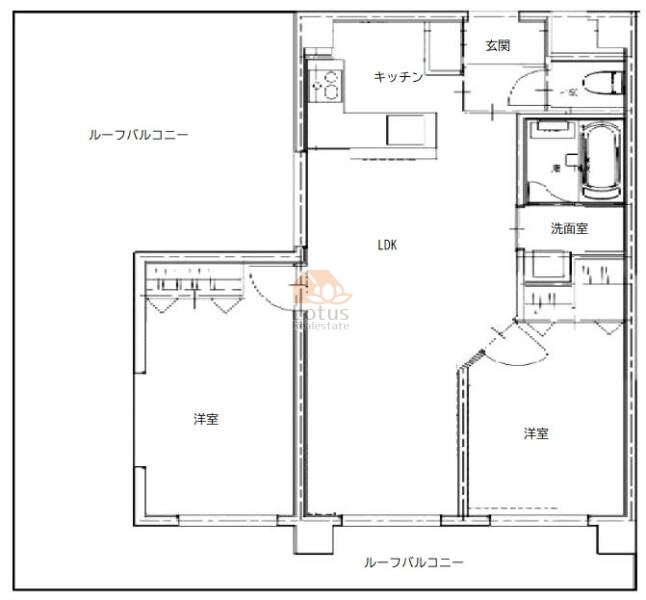 野方ダイヤモンドマンション504間取図