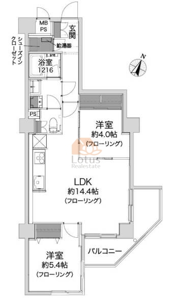 オリエント三軒茶屋ハウス502間取図