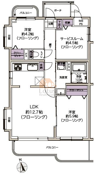 日神パレステージ志茂311間取図