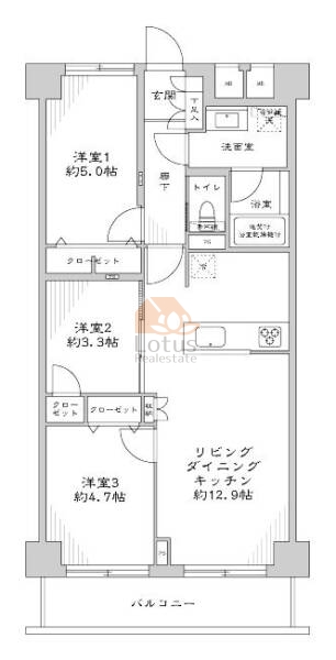 ハイム木場公園602間取図