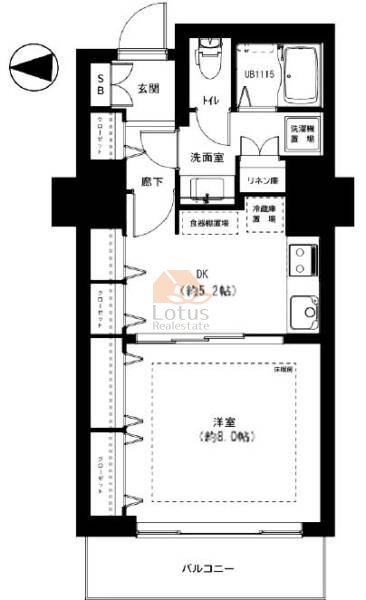 シティフロントタワー812間取図