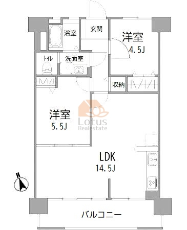 南砂四丁目住宅1305間取図