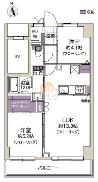 ライオンズマンション綾瀬谷中公園1002間取図