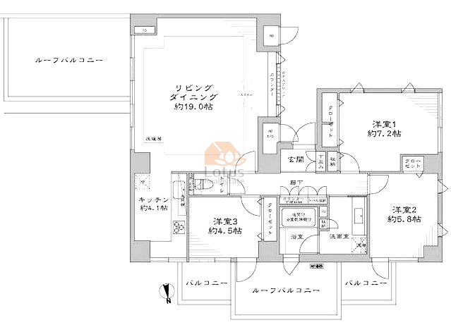 グランドメゾン永福町701間取図