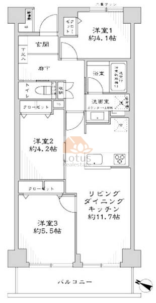 東急ドエルアルス三ノ輪804間取図