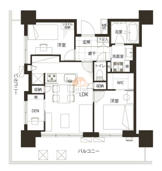 ライオンズタワー上野黒門町901間取図