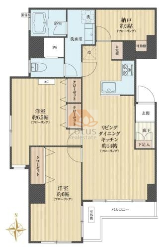 トーエイ高井戸3階間取図
