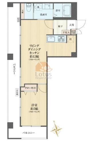 東中野マンション7階間取図