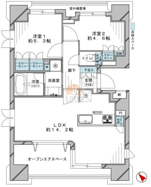 ヴェレーナ東京入谷202間取図