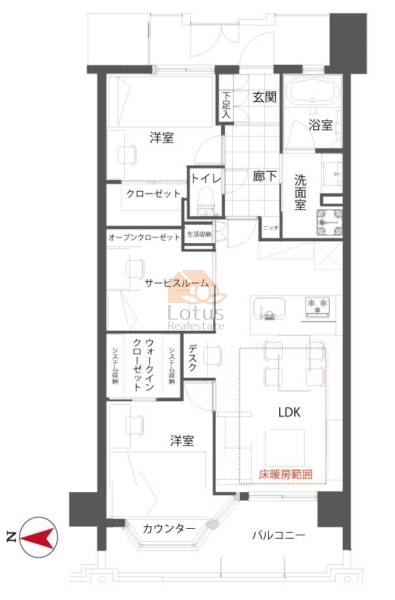 グランヴェール恵比寿503間取図