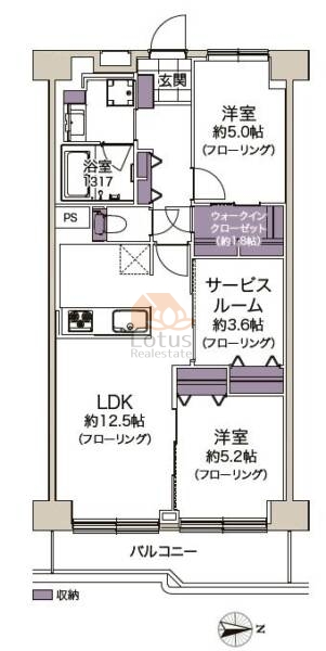 日商岩井亀戸マンション314間取図