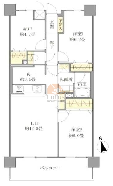 ファミール成増グランデージ804間取図