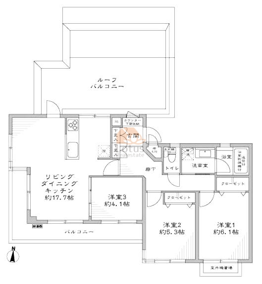 トーシンハイム中野公園305間取図