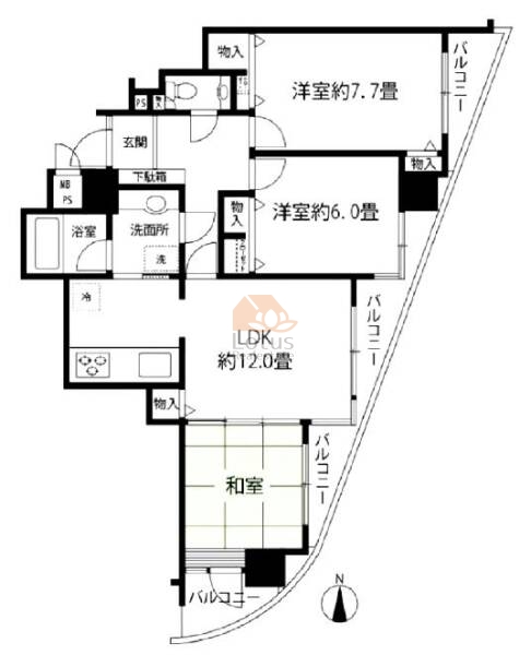 シーズ西日暮里902間取図