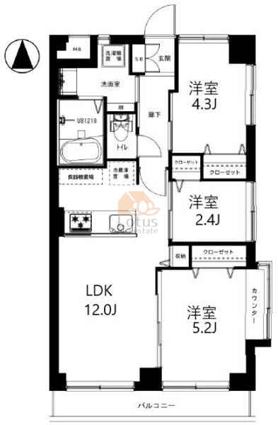 東亜弥生マンション304間取図