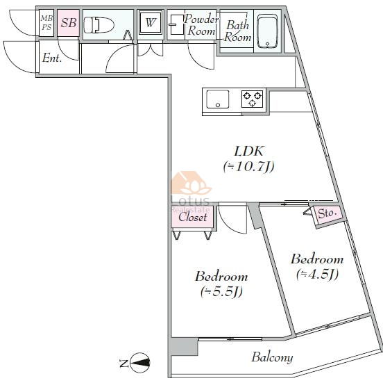 パレドール西荻窪303間取図