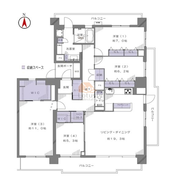 アクロシティ1104間取図