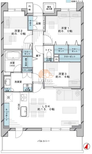 東京シティトリエ207間取図