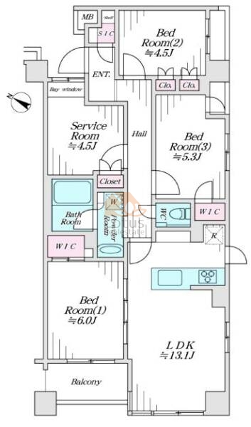 プレシス篠崎206間取図