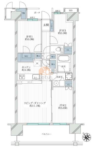 オーベル葛西ベイパークス218間取図