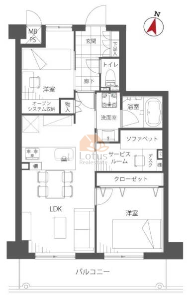 藤和シティコープ錦糸町２303間取図