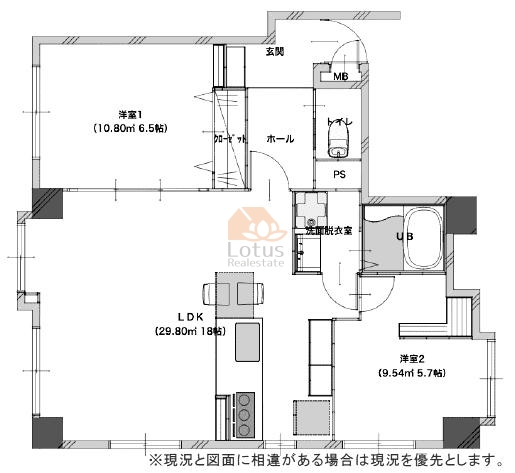 ナイスアーバン亀有3階間取図