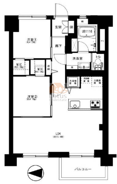 北砂四丁目住宅419間取図