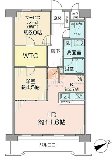 ライオンズマンション船堀第２4階間取図