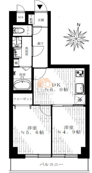 ユニーブル錦糸町603間取図