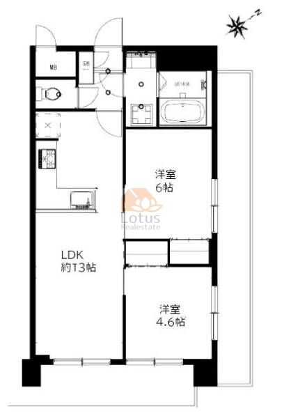 セピアコート柏木802間取図