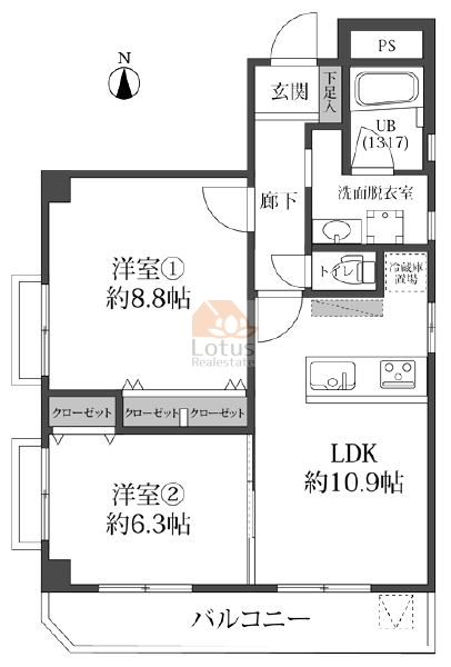エステート両国501間取図