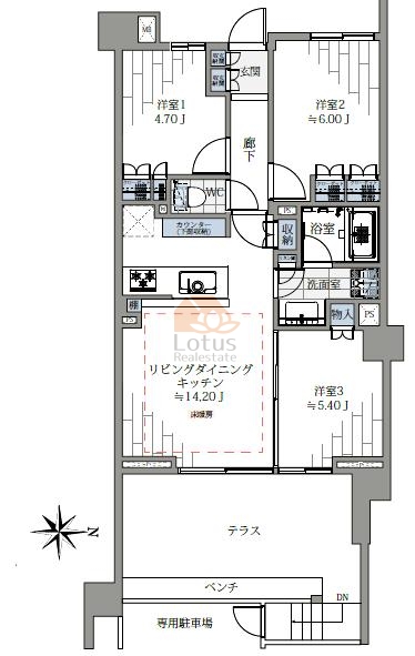 クラッシィハウス練馬豊玉106間取図