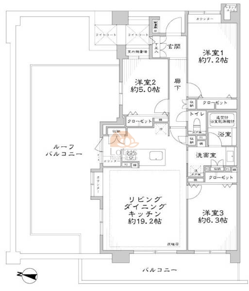 クリオレジダンス東京804間取図