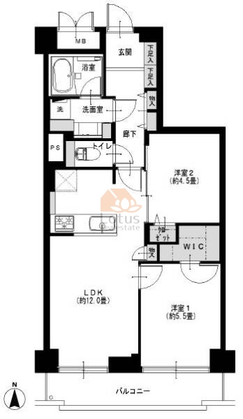 パシフィック両国402間取図