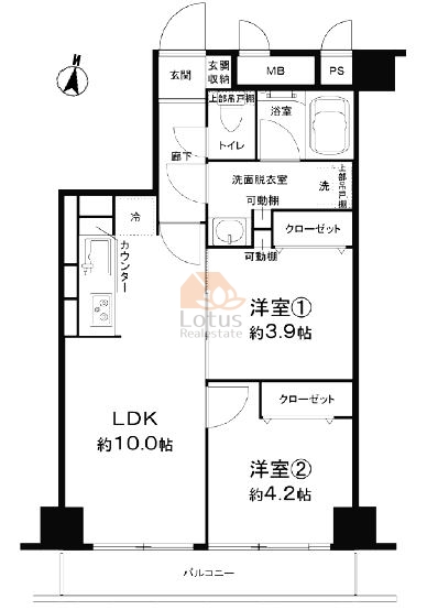 朝日関口マンション302間取図