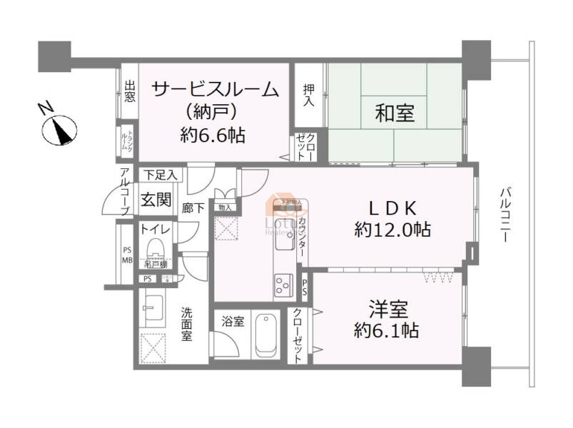 ライオンズマンション船堀グリーンロード702間取図